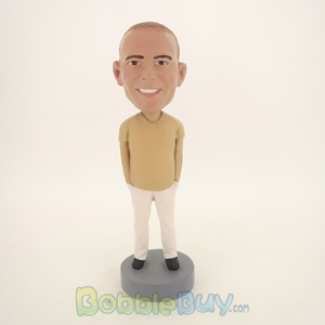 Picture of Casual Man With Both Hands In Pocket Bobblehead