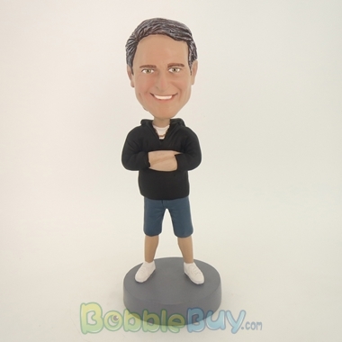 Picture of Casual Man With Hands On The Chest Bobblehead