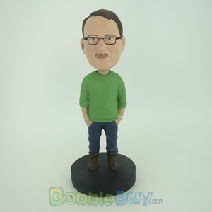 Picture of Casual Man With His Hands In Pockets Bobblehead