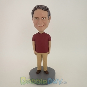 Picture of Casual Man With Nice Smile Bobblehead
