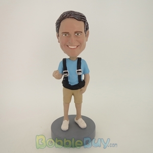 Picture of Casual Man With Strap Bobblehead