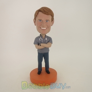 Picture of Gray Uniform Doctor Bobblehead
