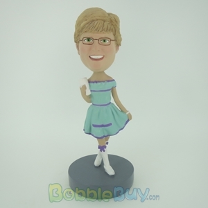 Picture of Dress Girl with Handbag Bobblehead