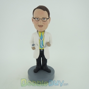 Picture of Male Doctor Holding Stethoscope Bobblehead
