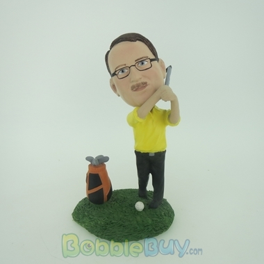 Picture of Golfer Man With Club Bobblehead