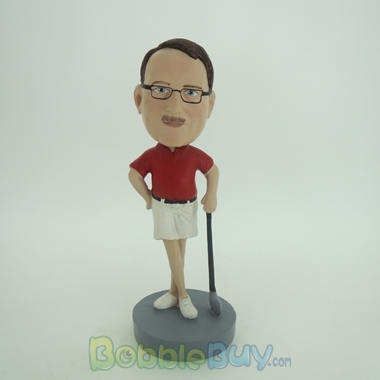 Picture of Leaning On Club Golfer Bobblehead