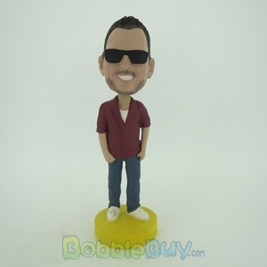 Picture of Cugar In Darkbrown Jacket Bobblehead