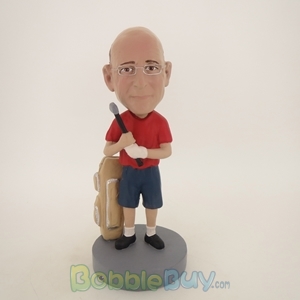 Picture of Male Golfer In Shorts Bobblehead