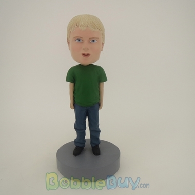 Picture of Little Boy In Green Bobblehead