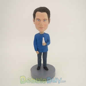 Picture of Man Holding Some Drink Bobblehead