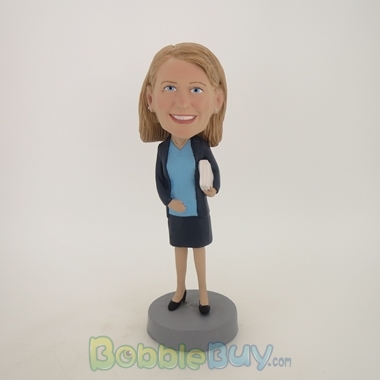 Picture of Female Teacher with Book Bobblehead