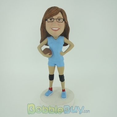 Picture of Footerball Girl Bobblehead