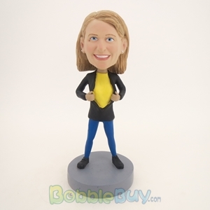 Picture of Girl with Black Suit Bobblehead