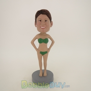 Picture of Green Bikini Woman Bobblehead
