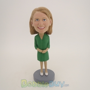 Picture of Green Dress Girl Bobblehead