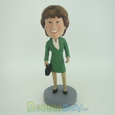 Picture of Green Dress Woman Bobblehead