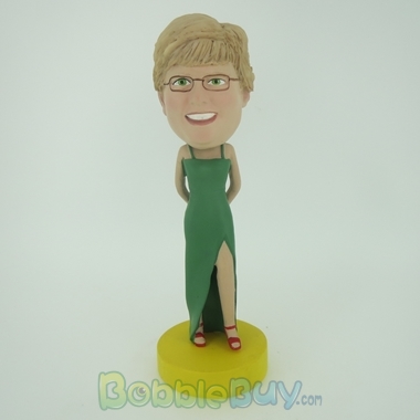 Picture of Green Longuette Woman Bobblehead