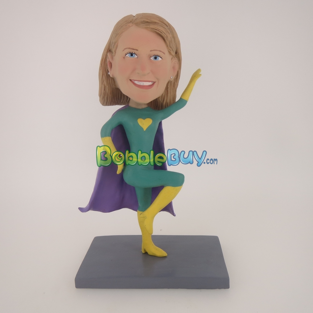 Green Super Girl Bobblehead BobbleBuy Custom Bobbleheads from 50
