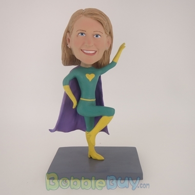 Picture of Green Super Girl Bobblehead
