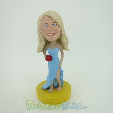 Picture of Light Blue Wedding Girl Bobblehead