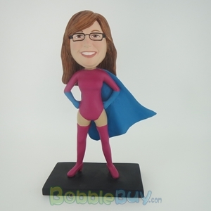 Picture of Pink Super Girl Bobblehead