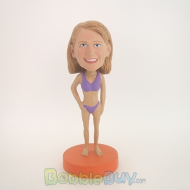 Picture of Purple Bikini Woman Bobblehead