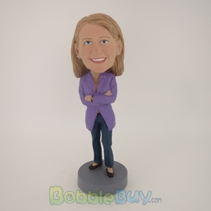 Picture of Purple Jacket Girl Bobblehead