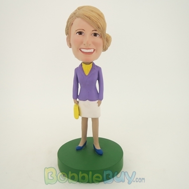 Picture of Purple Suit Girl Bobblehead