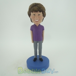 Picture of Purple Suit Woman Bobblehead