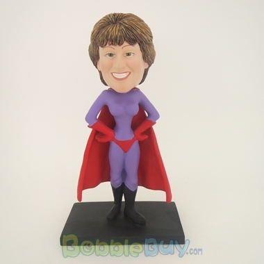 Picture of Purple Super Girl Bobblehead