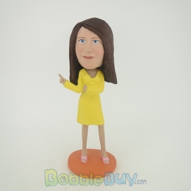 Picture of Woman with Yellow Dress Bobblehead