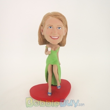 Picture of Drinking Woman Bobblehead