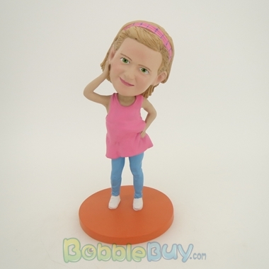 Picture of Pink Dress Girl Bobblehead