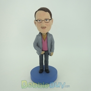 Picture of Man In Gray Coat Bobblehead