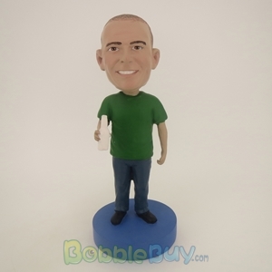 Picture of Man In Green Enjoy Drinks Bobblehead