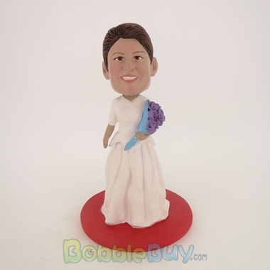 Picture of White Wedding Dress Woman Bobblehead