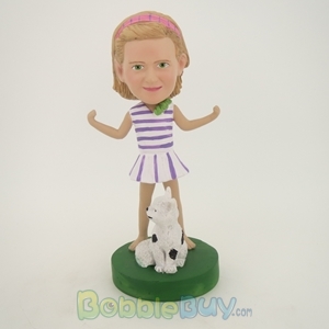 Picture of Girl and Cat Bobblehead