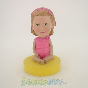 Picture of Little Girl Sitting Down Bobblehead