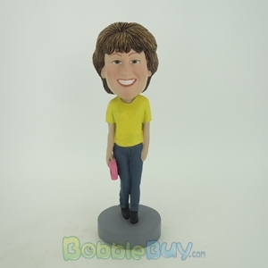 Picture of Woman with Handbag Bobblehead