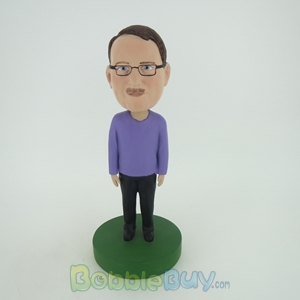 Picture of Man In Purple And Black Bobblehead