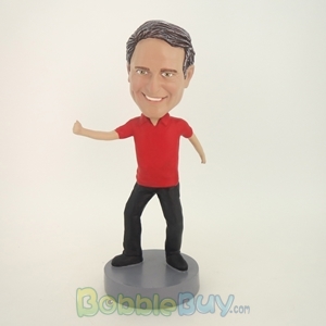 Picture of Man In Red Excercising Bobblehead