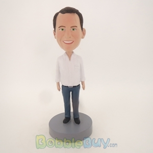 Picture of Man In White And Blue Bobblehead