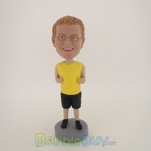Picture of Man In Yellow Ready To Fight Bobblehead