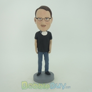 Picture of Man With A Mask On His Neck Bobblehead