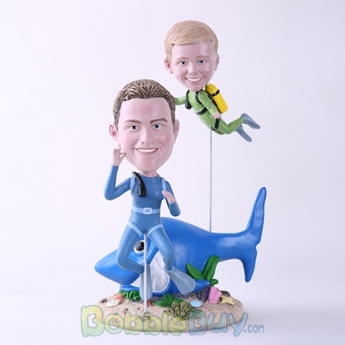 Picture of Scuba Diving Father & Son Bobblehead