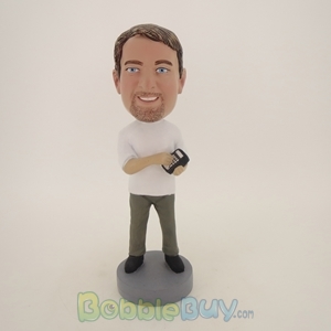 Picture of Man With Calculator In Hand Bobblehead