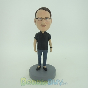 Picture of Man With Casual TShirt Bobblehead