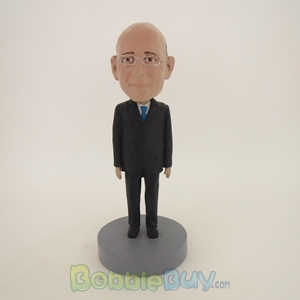 Picture of Old Business Man In Formal Black Suit Bobblehead