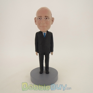 Picture of Old Business Man In Formal Black Suit Bobblehead