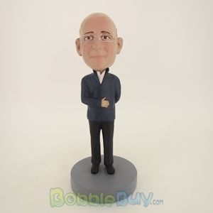 Picture of Old Man In Black Coat Bobblehead